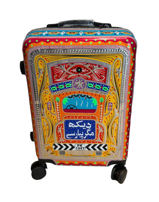 Truck Art Trolly Bag Multicoloured