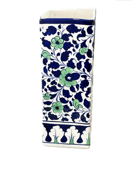 Multan Vase Blue & Green Floral