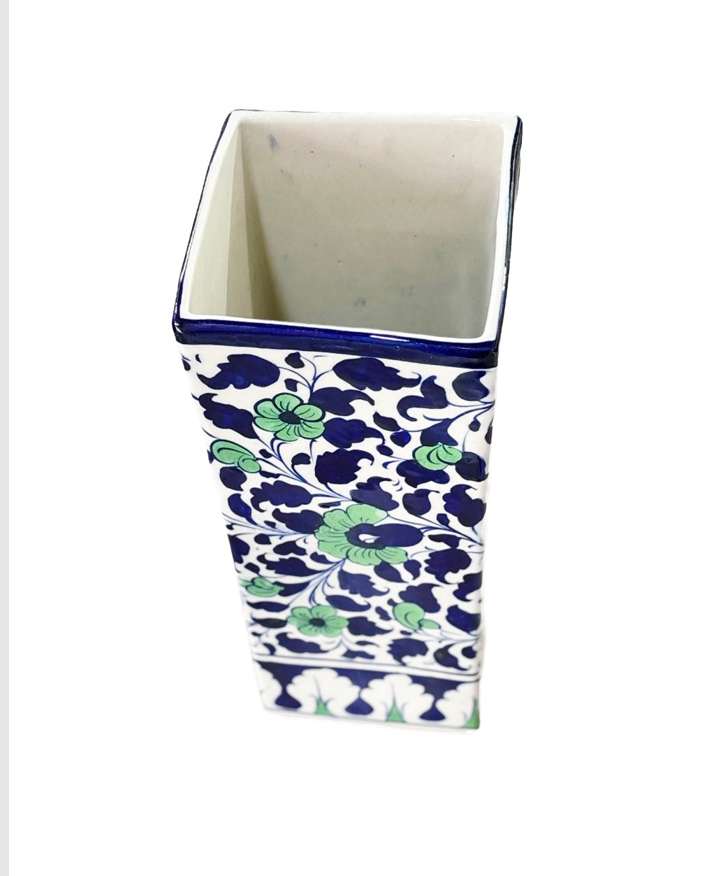 Multan Vase Blue & Green Floral