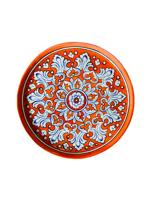 Multan Orange Round Platter