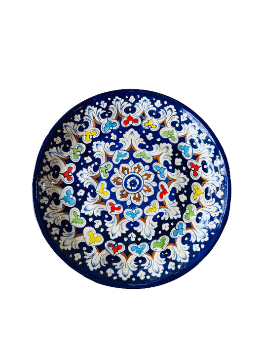 Multan Multi-Coloured Lotus Round Platter