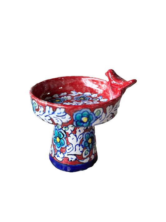 Hala Candle Holder Red