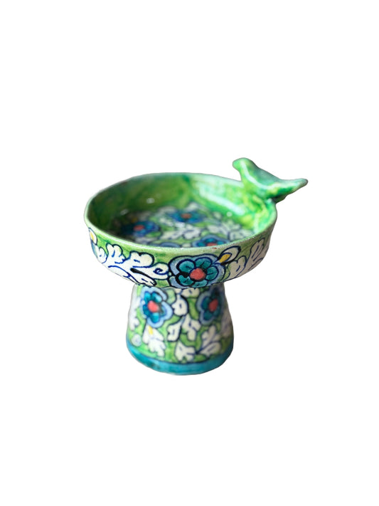 Hala Candle Holder Green