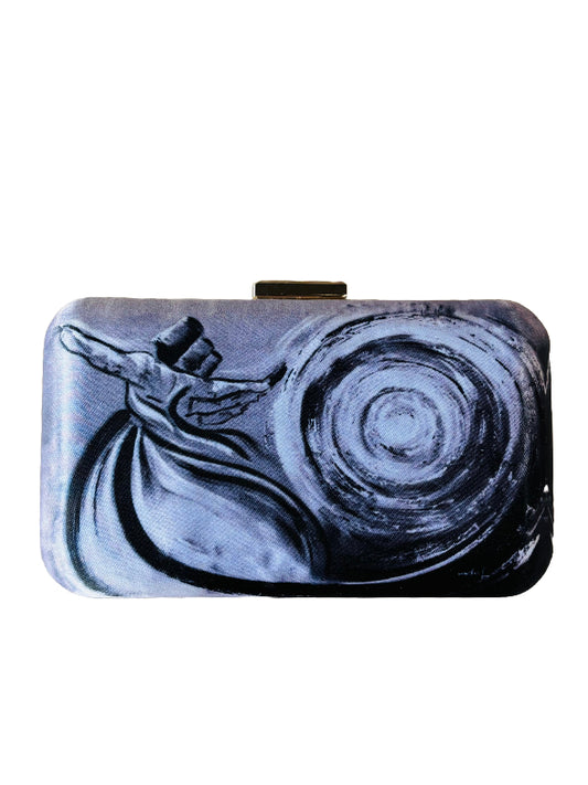 Sadaf Farasat Clutch Grey
