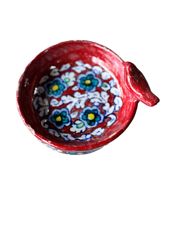 Hala Candle Holder Red