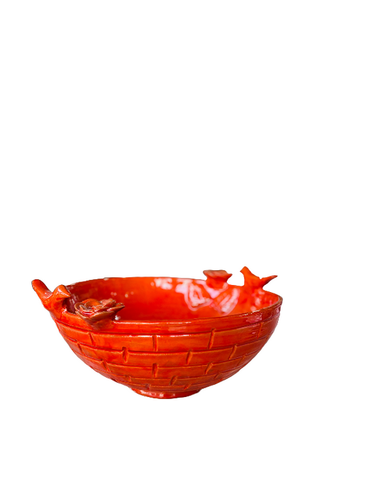 Hala Two birds And Flowers Bricks Bowl