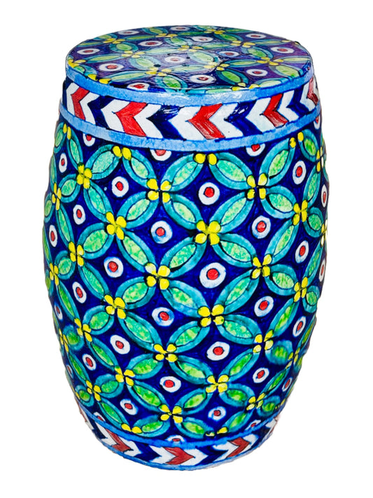 Hala Stool Green Yellow