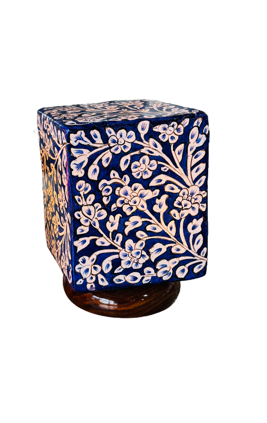 Multan Camel Skin Lamp Blue