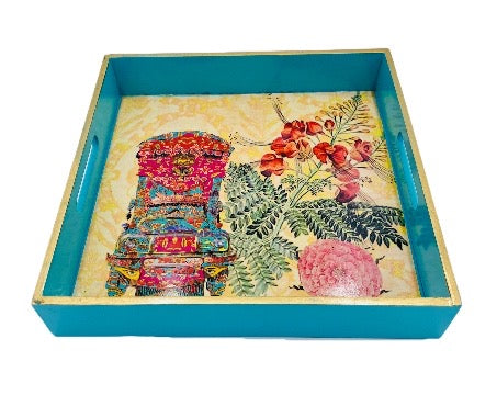 Truck Gulmohar Gold Rim Tray
