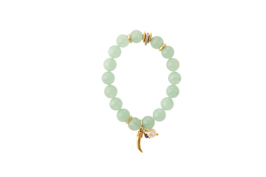 Jade with Genuine Pearl & Talon Bracelet