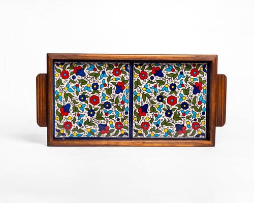 Palestinian Trays 2 Tiled Multi-Colour