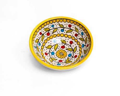 Palestinian Dessert Bowl Yellow