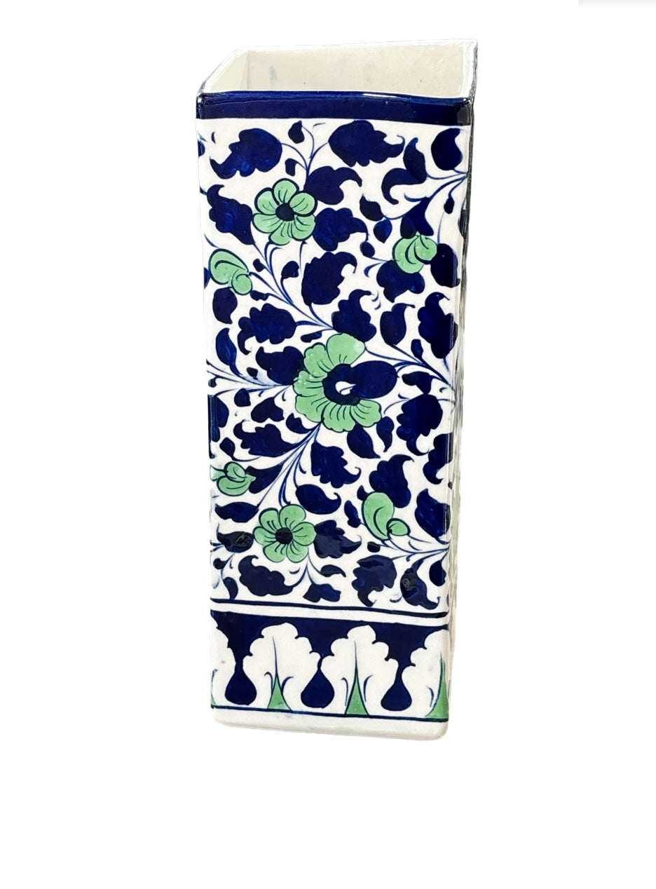 Multan Vase Blue & Green Floral