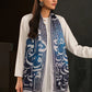 Manto Huroof Shaded Blue Scarf