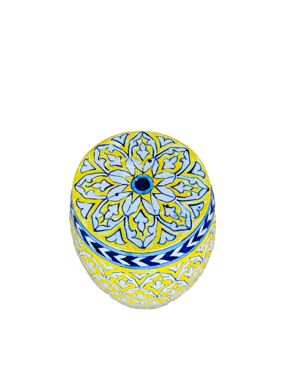 Hala Stool Yellow/White
