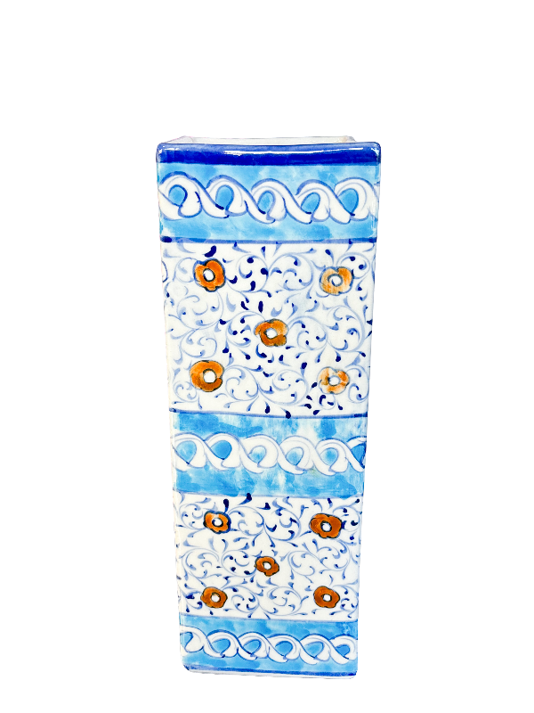 Multan Vase Brown & White