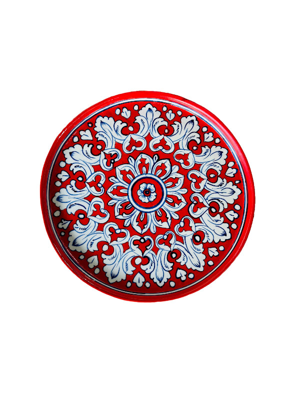 Multan Pizza Platter Red And White – storiesofthesoil