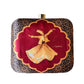 Sadaf Farasat Clutch Brown & Red