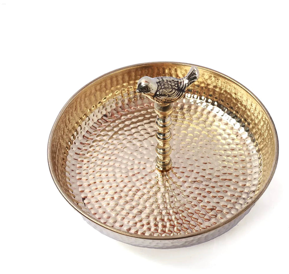 Single Tier Brass Small Bowl Stand