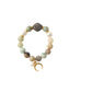 Amazonite with Genuine Pearl & Crescent Bracelet