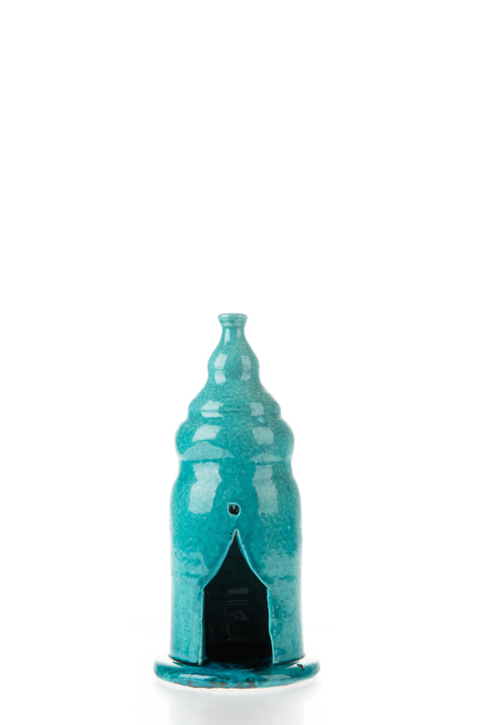 Hala Pottery Lantern Turquoise