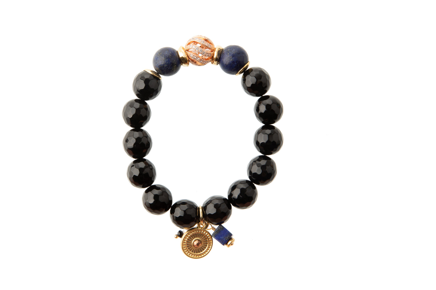 Black Onyx with Lapis Bracelet