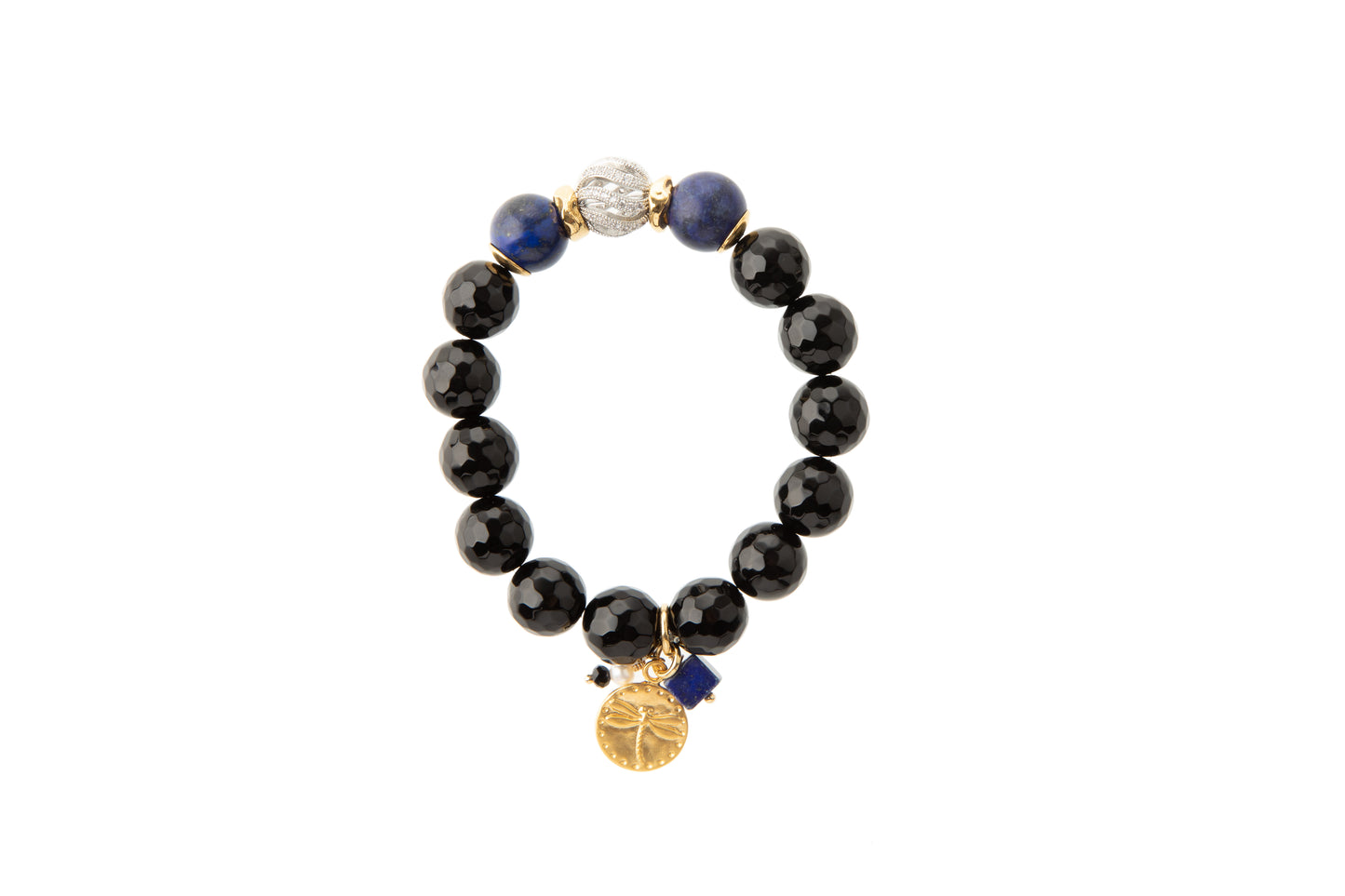 Black Onyx with Lapis Bracelet