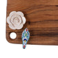 Bird & Flower Square Wooden Platter