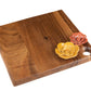 Flowers "Squared" Wooden Platter