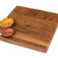 Flowers "Squared" Wooden Platter