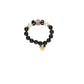 Black Onyx beads with Mirror Kundan Centerpiece Bracelet